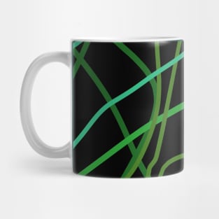 Green and black lines Mug